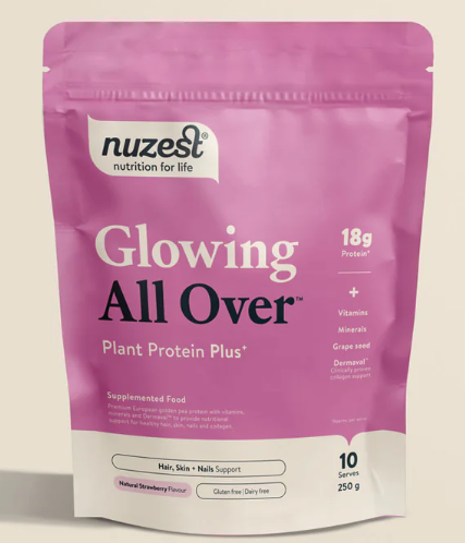 Nuzest Glowing All Over Strawberry 250g Protein Powder